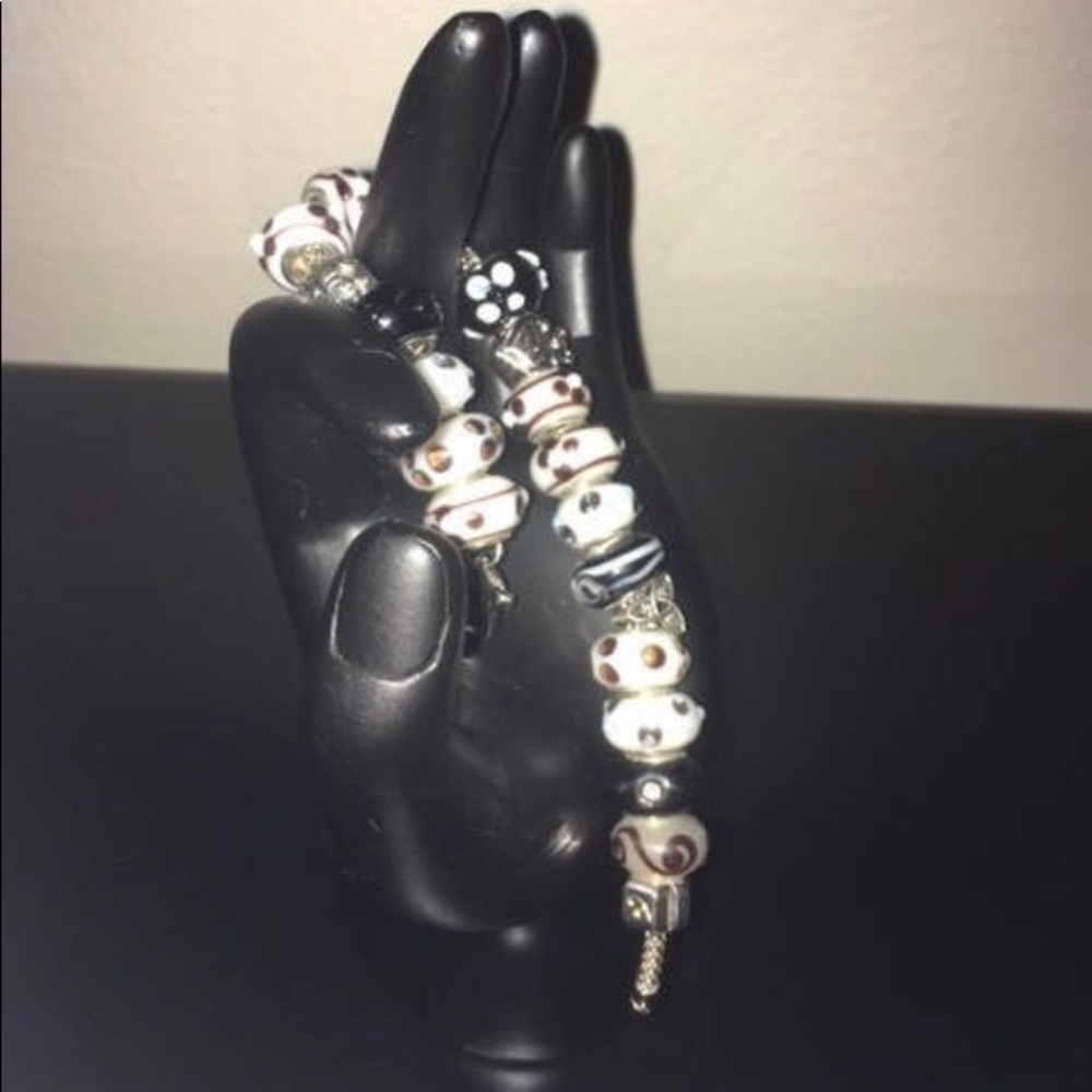 Black and White Party Bracelet